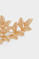 بارفوا بروش على شكل ورقة شجر نسائي ذهب