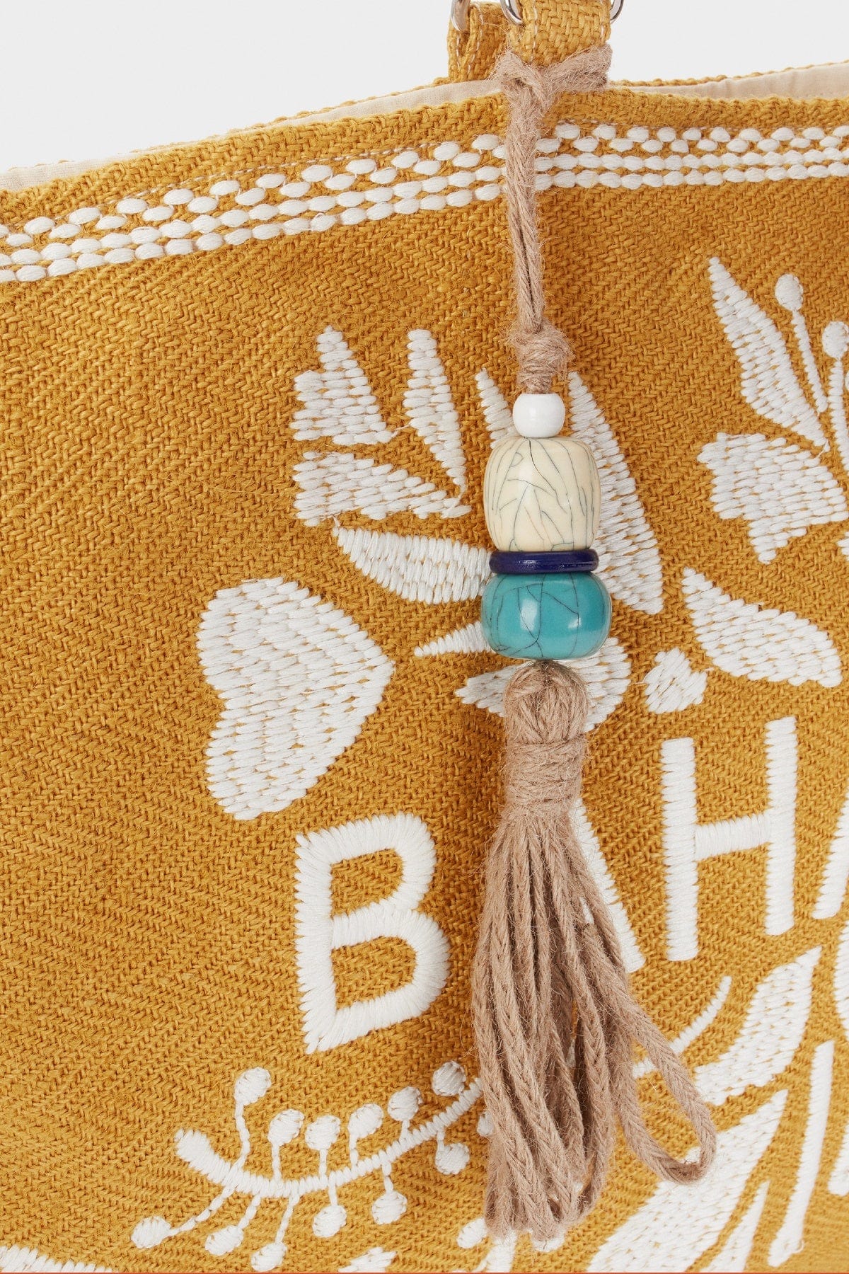 بارفوا حقيبة منسوجة مطرزة نسائية مسطردة