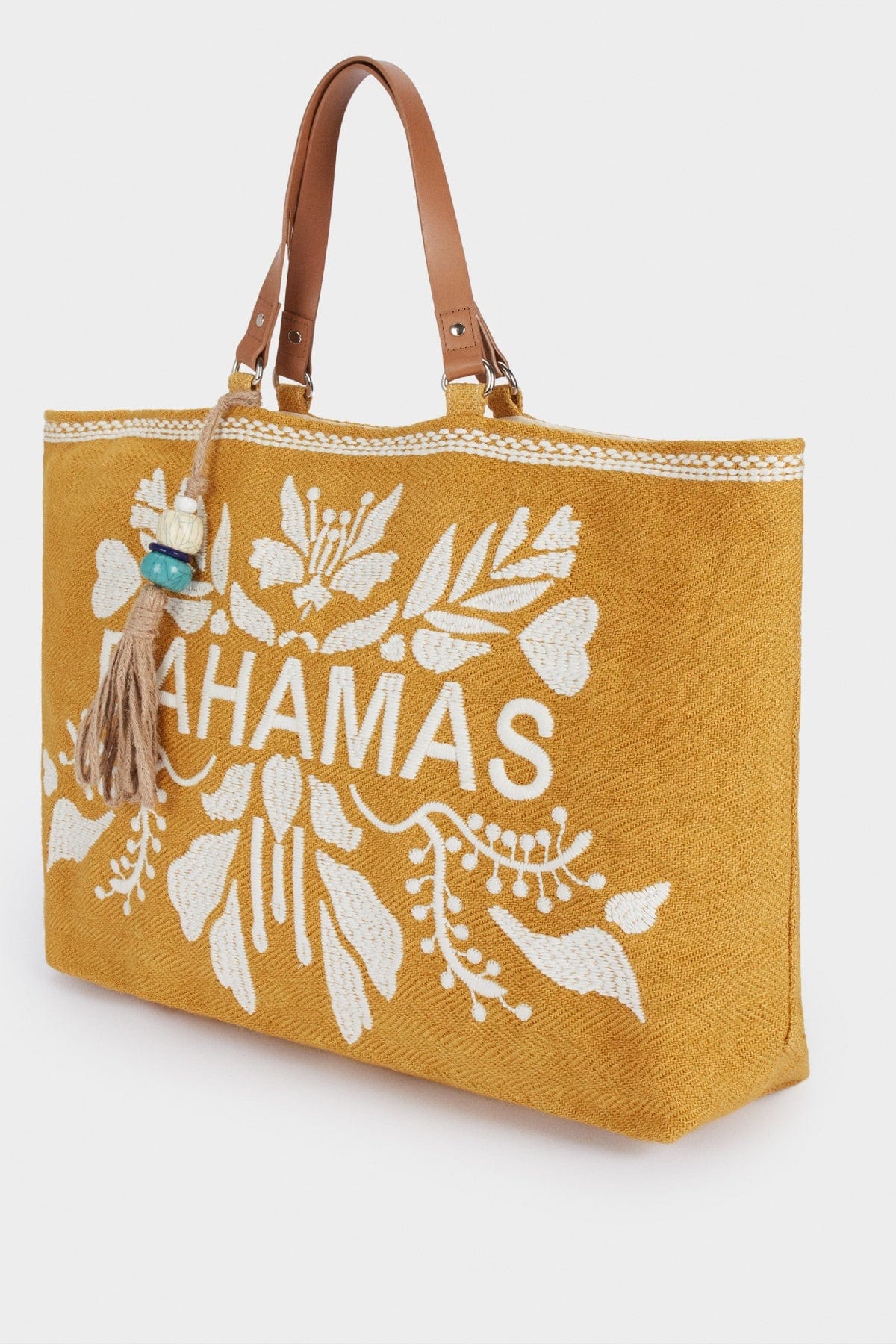 بارفوا حقيبة منسوجة مطرزة نسائية مسطردة