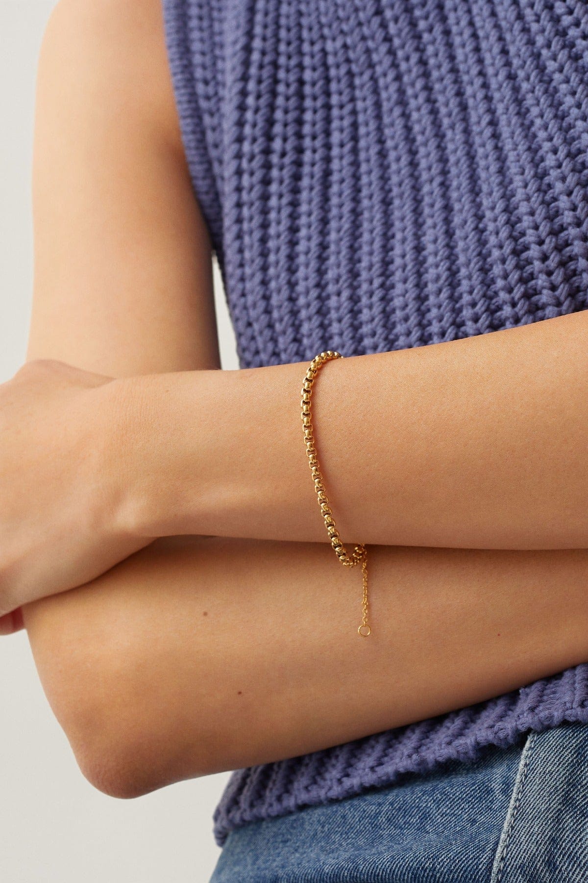 بارفوا اسوارة ذهبية سادة نسائي ذهب