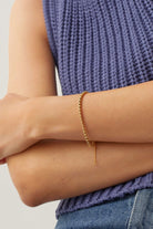 بارفوا اسوارة ذهبية سادة نسائي ذهب