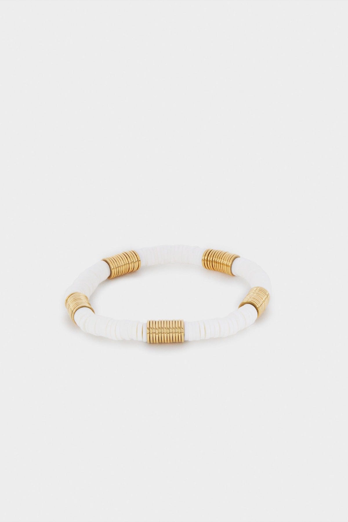 بارفوا اسوارة من الستانلس ستيل الملون ذهبي وأبيض نسائي ذهب