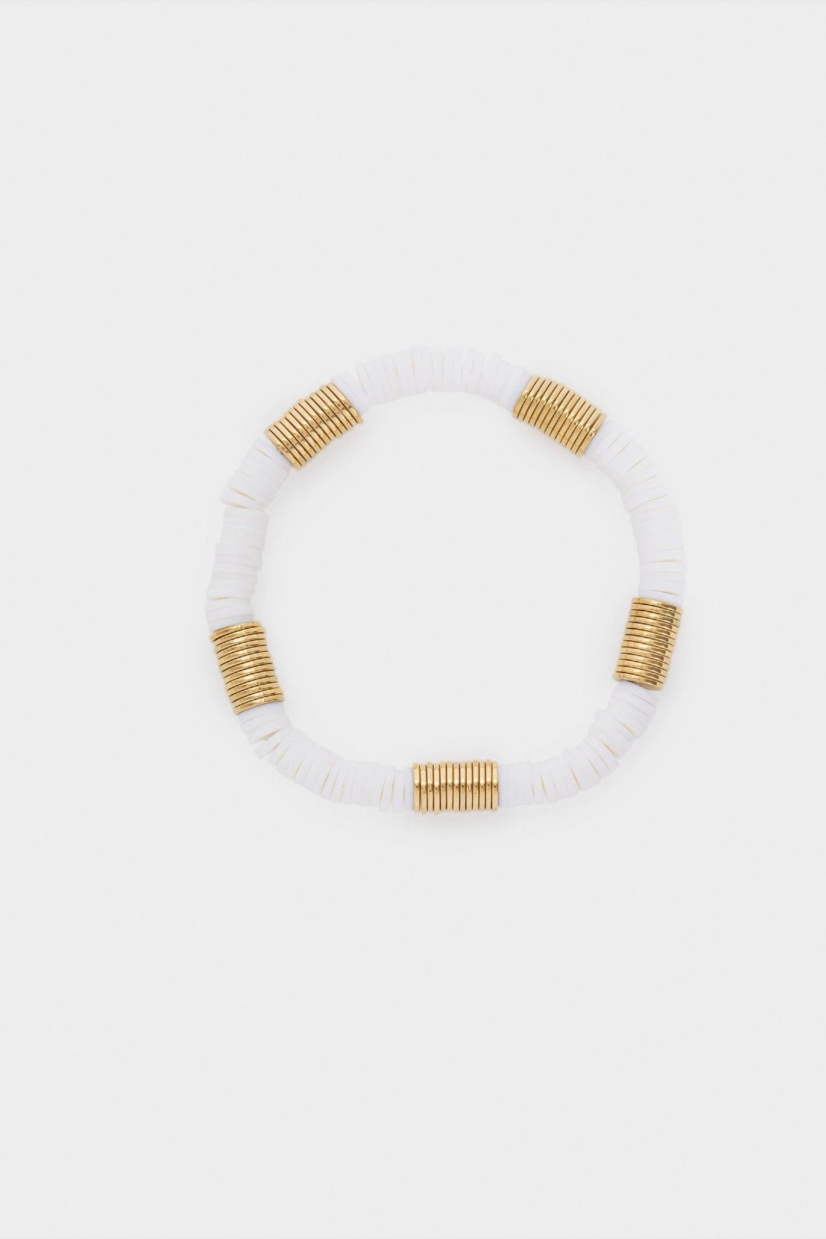 بارفوا اسوارة من الستانلس ستيل الملون ذهبي وأبيض نسائي ذهب