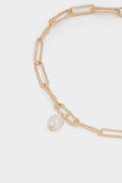 بارفوا أسورة حلقات ذهبية مزين باللؤلؤ نسائي