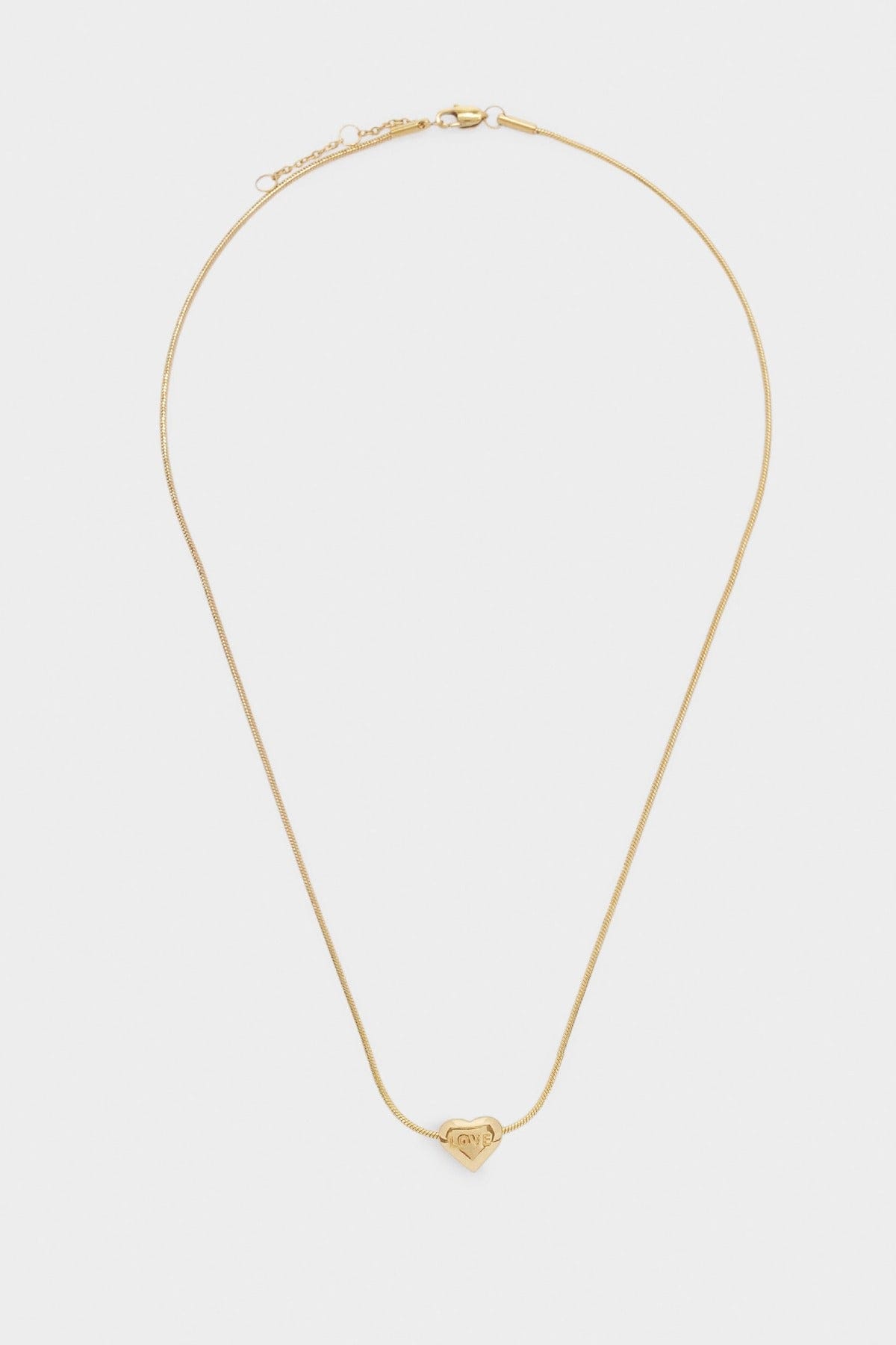 بارفوا سلسال ذهبي مزين بقلب نسائي