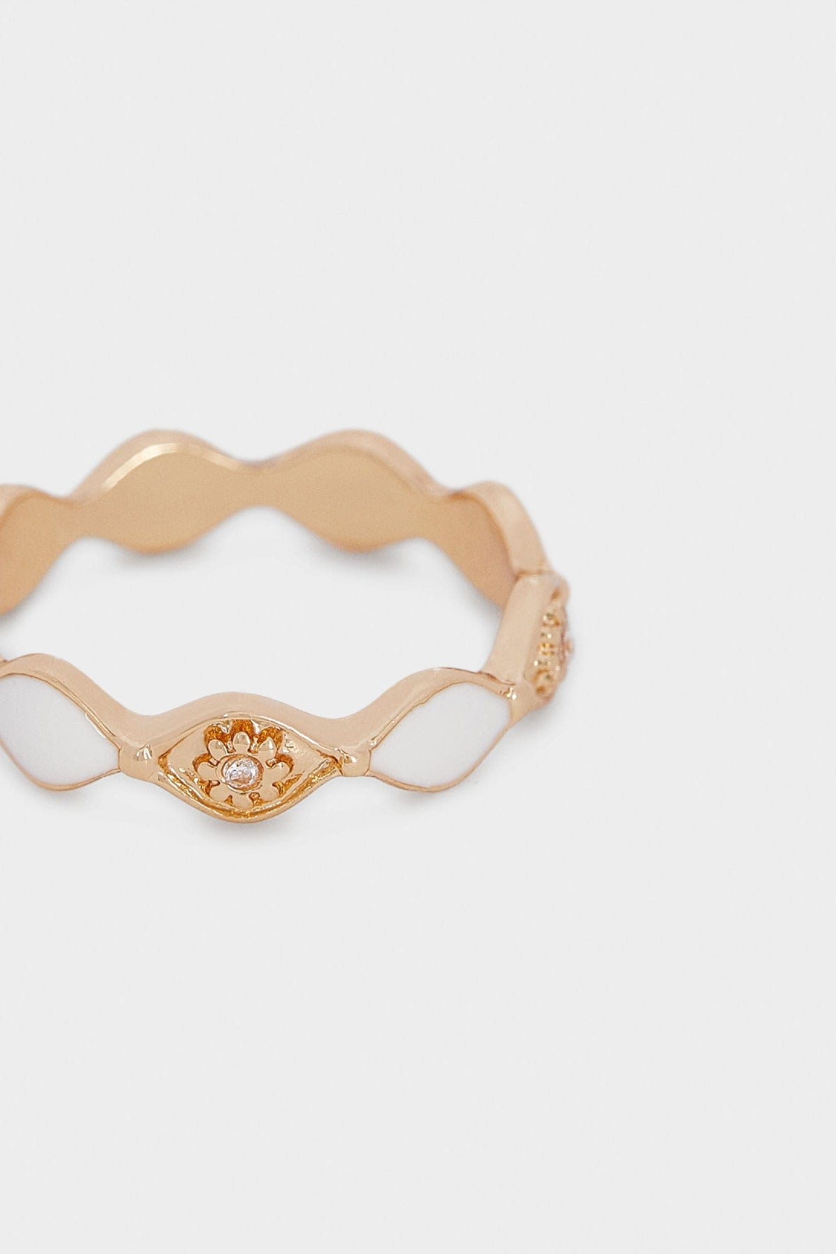 بارفوا اسوارة ذهبية مزينة بلون منقوشة بنقشة ورد ذهب