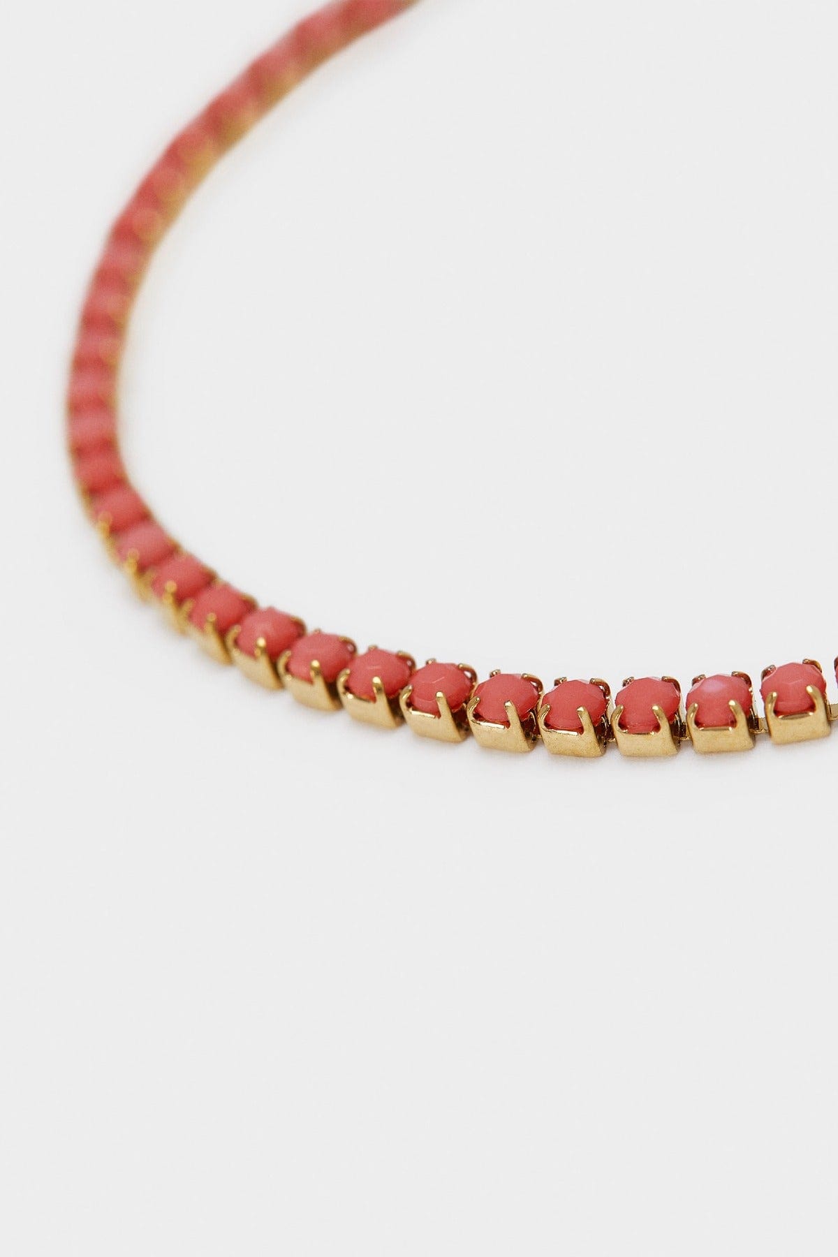 بارفوا اسوارة على شكل فصوص ذهبية نسائي مرجاني