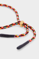 بارفوا اسوارة قماش منقوشة مزينة بمعدن ستانلس ستيل نسائي متعدد الألوان