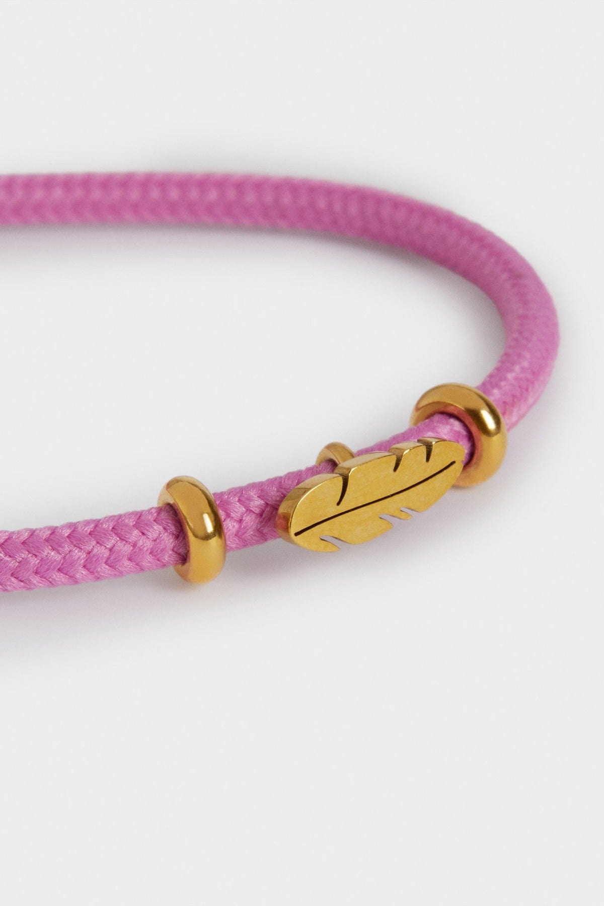 بارفوا اسوارة قماش مزينة بستانلس ستيل نسائي أرجواني