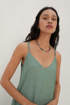 بارفوا فستان نوم بحمالات بفتحة ظهر عميقة