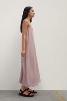 بارفوا فستان نوم بحمالات بفتحة ظهر عميقة