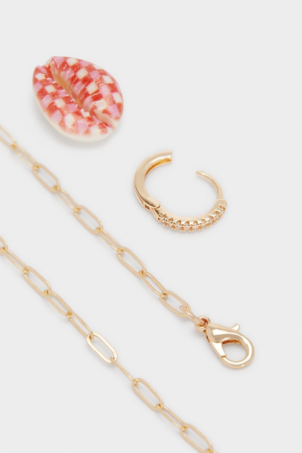 بارفوا قلادة بشل وزركونيا متعدد الألوان