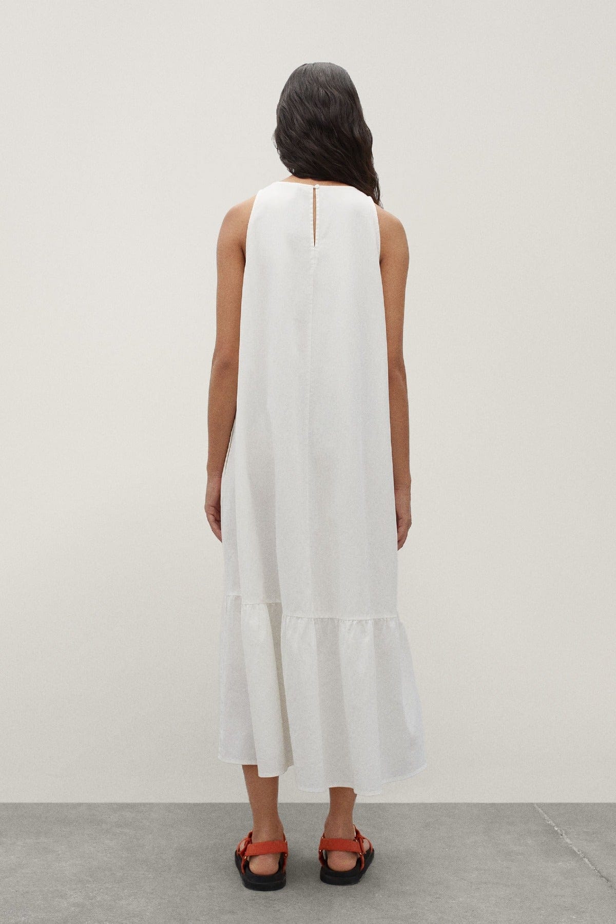 بارفوا فستان نسائي طويل كت سادة