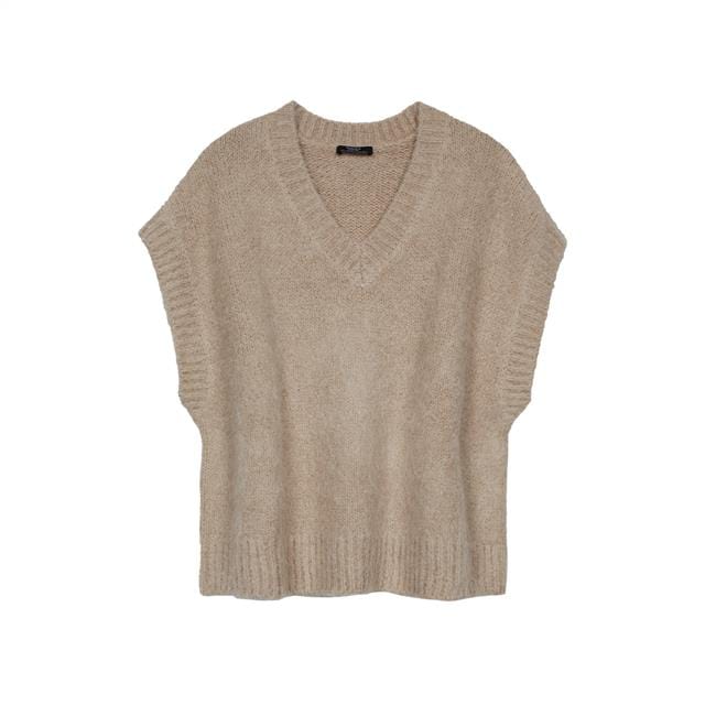 بارفوا بلوفر صوف بدون أكمام نسائي جملي