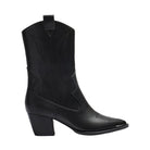 بارفوا حذاء هاف بوط نسائي طراز كاوبوي كعب متوسط