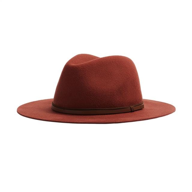 بارفوا قبعة صوف على شكل برنيطة نسائية أحمر