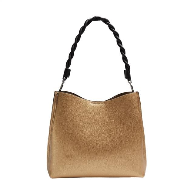 بارفوا شنطة يد جلد سادة نسائي