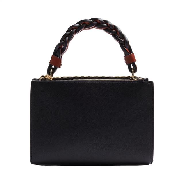 بارفوا شنطة يد صغيرة سادة جلد نسائي