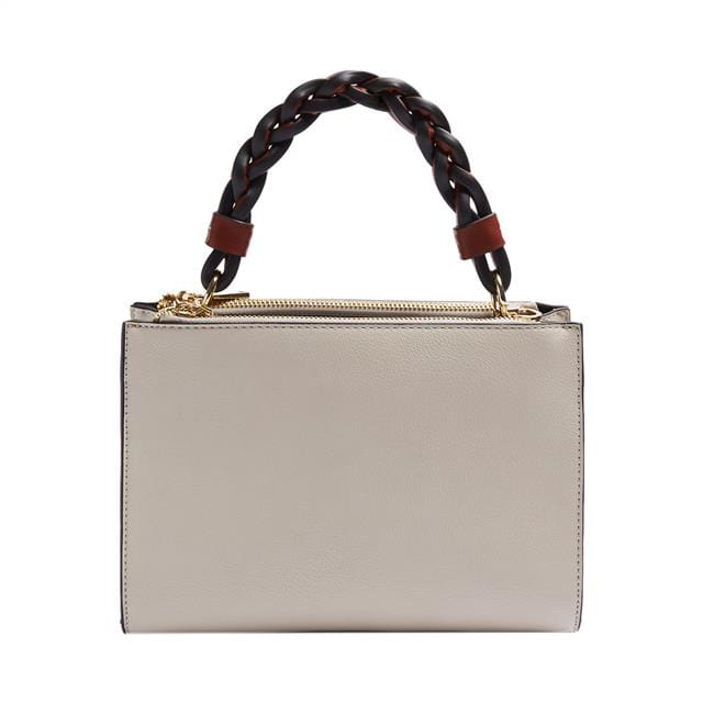 بارفوا شنطة يد صغيرة سادة جلد نسائي