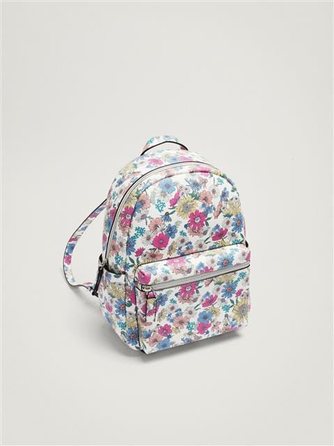 بارفوا شنطة ظهر جلد نايلون نسائية مشجرة فوشيا