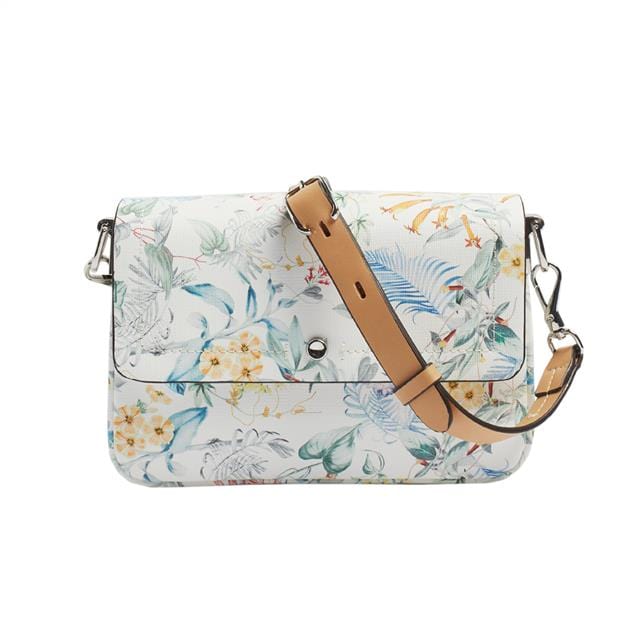 بارفوا حقيبة مشجرة جلد كتف نسائي أزرق