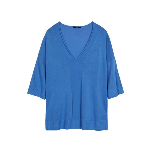 بارفوا بلوفر نسائي بفتحة رقبة سبعة نص كم