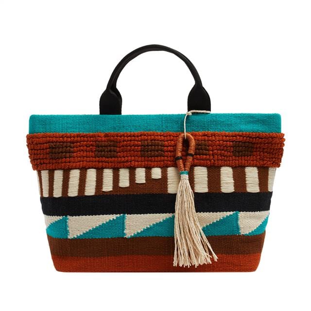 بارفوا شنطة حريمي متعددة الألوان تركواز