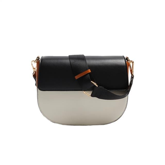 بارفوا شنطة كتف صغيرة ابيض في اسود