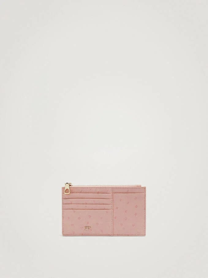 بارفوا بوك فلوس وحامل بطاقات نسائي وردي