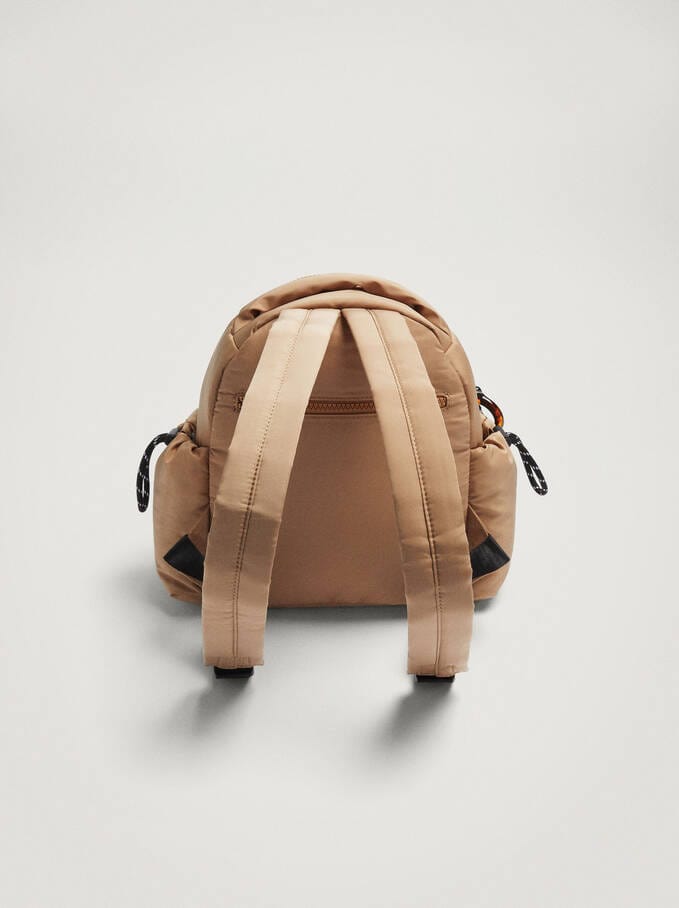 بارفوا حقيبة ظهر نايلون صغيرة بجيب خارجي