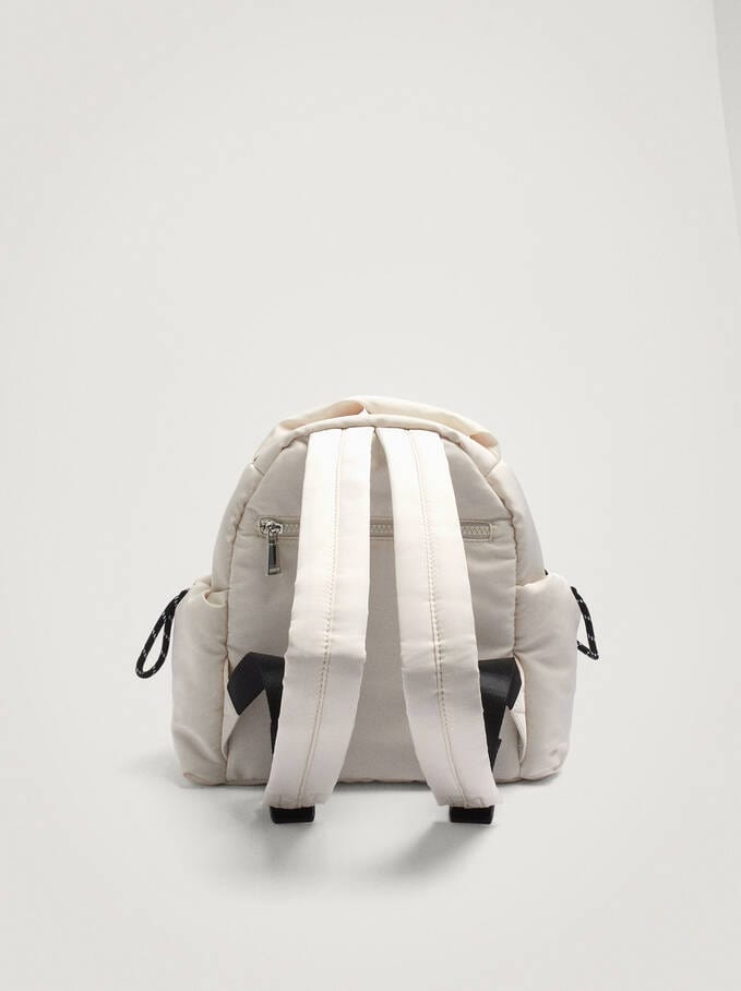 بارفوا حقيبة ظهر نايلون صغيرة بجيب خارجي