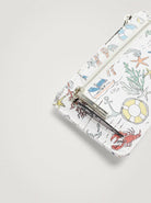 بارفوا حامل بطاقات جلد مطبوع أزرق