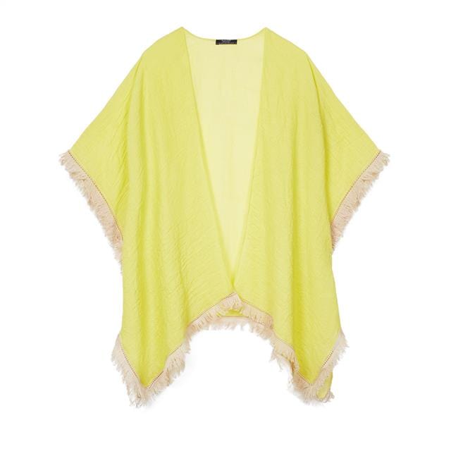 بارفوا كيمونو نص كم واسع سادة نسائي أخضر ليما