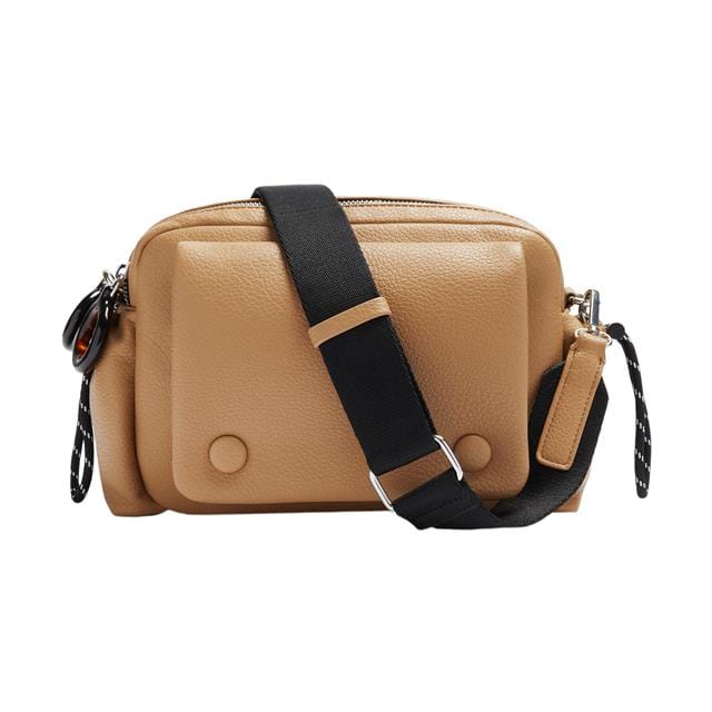 بارفوا حقيبة كروس جلد بجيب خارجي