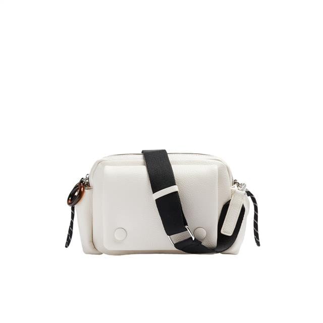 بارفوا حقيبة كروس جلد بجيب خارجي