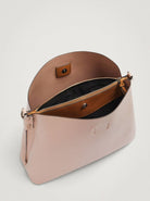 بارفوا حقيبة جلد كبيرة سادة بحزام جلدي