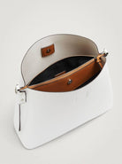 بارفوا حقيبة جلد كبيرة سادة بحزام جلدي