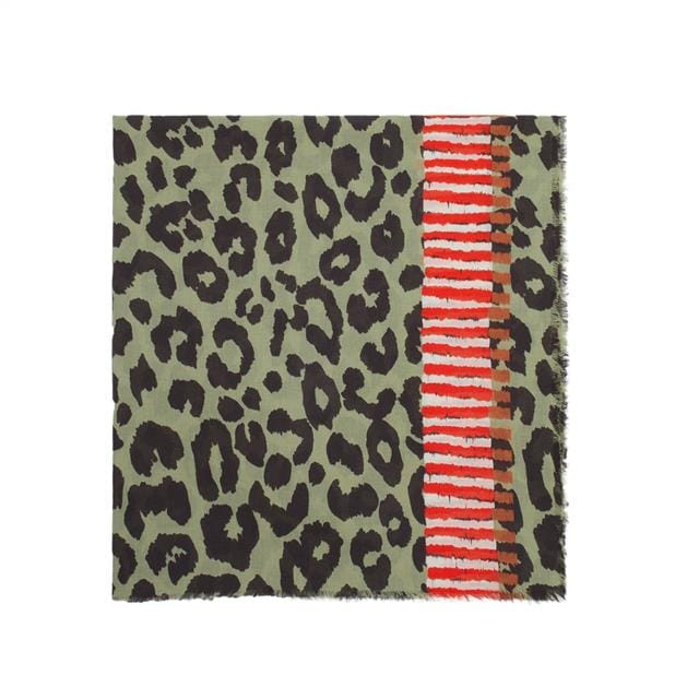 بارفوا وشاح مربع بطبعة تايجر بيج