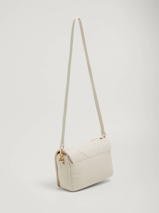 بارفوا شنطة كروس سادة مزينة بأشكال هندسية