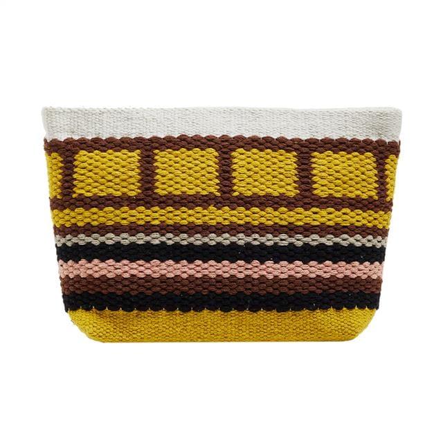 بارفوا شنطة توت باق منسوجة متعددة الألوان أخضر ليما