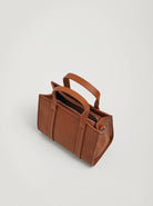 بارفوا شنطة توت باق جلد ملحقة بحزام قماش