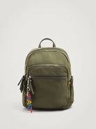 بارفوا شنطة ظهر نايلون سادة بسحاب خارجي