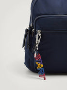 بارفوا شنطة ظهر نايلون سادة بسحاب خارجي