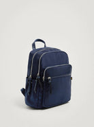 بارفوا شنطة ظهر نايلون سادة بسحاب خارجي