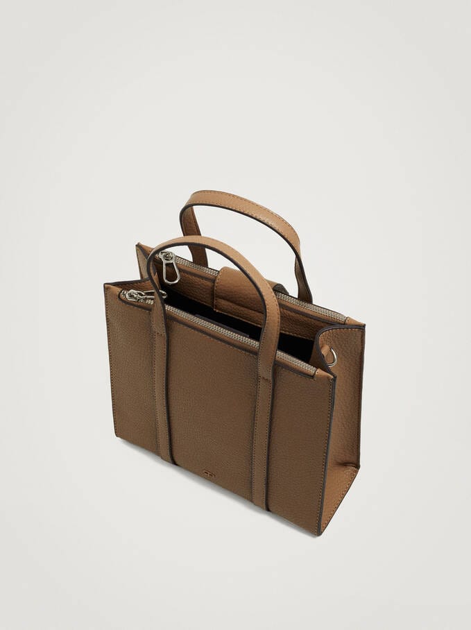 بارفوا شنطة توت باق نسائية ملحقة بحزام جلدي