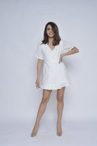 كيتشن جمبسوت مخرمة قصيرة كم قصيرة منفوخ نسائي