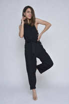 كيتشن جمبسوت سادة بحزام على الخصر بزراير جانبية طويلة نسائي