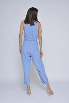 كيتشن جمبسوت سادة بحزام على الخصر بزراير جانبية طويلة نسائي