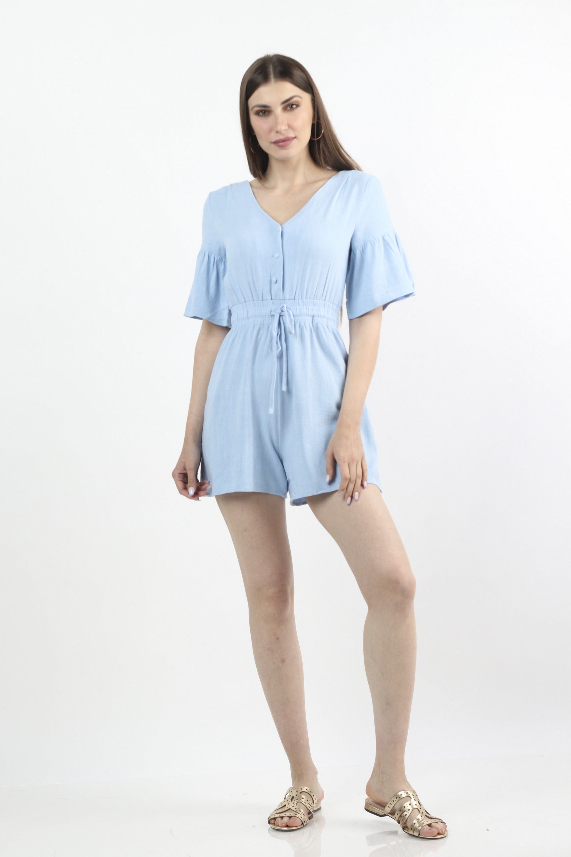 كيتشن جمبسوت قصير مخصر سادة نسائي