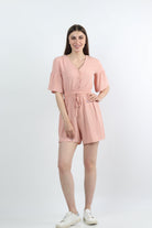 كيتشن جمبسوت قصير مخصر سادة نسائي